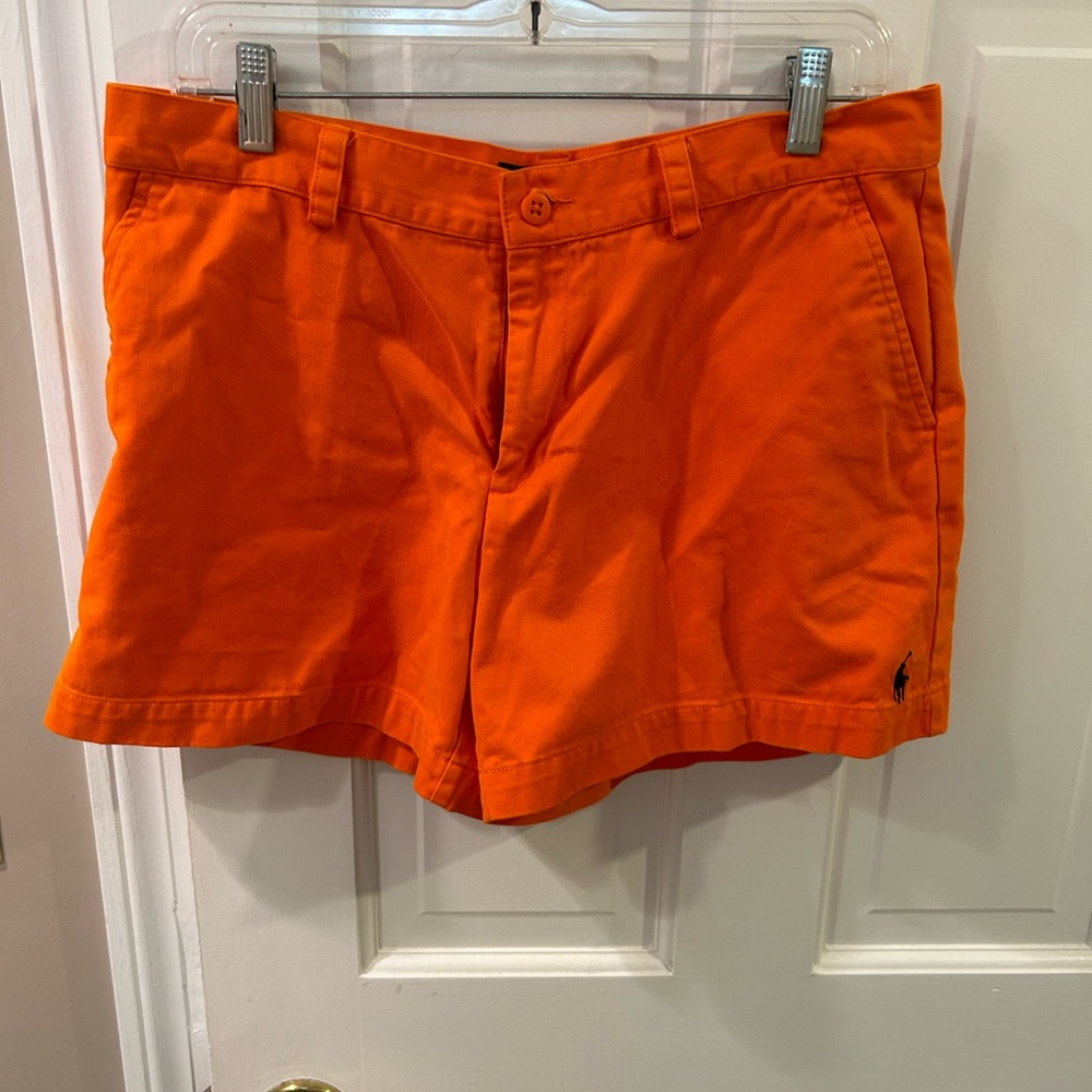 Ralph Lauren classic chino shorts orange size 10